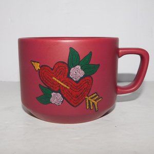 2018 Starbucks Double Heart Arrow Red Coffee Mug 12 oz Love Valentines Day love